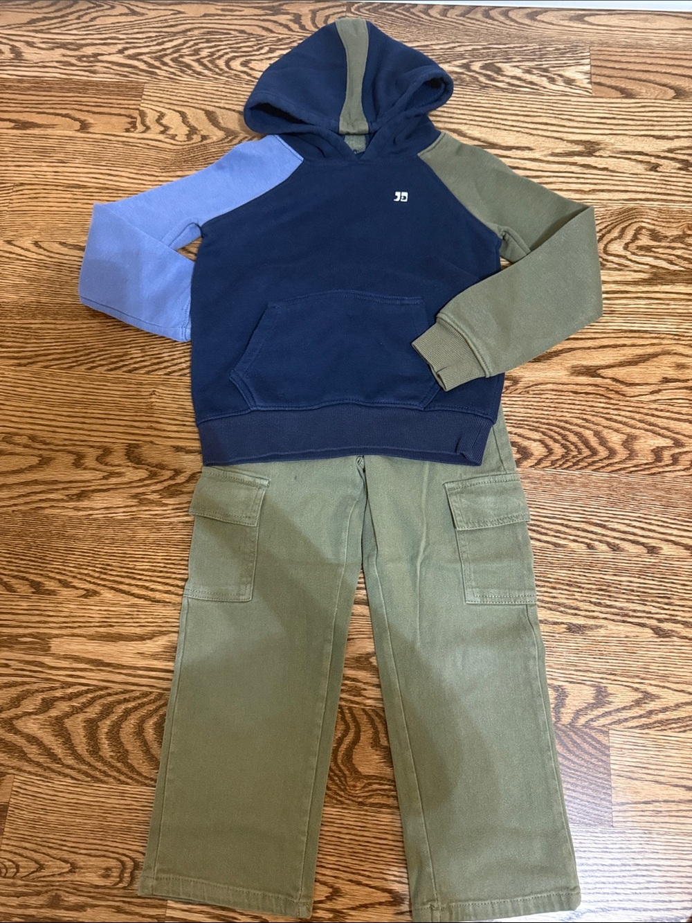 Joe's Jeans Navy Hoodie with Olive Cargo Pants Matching Set